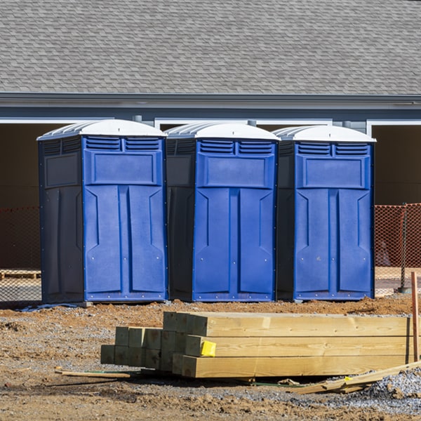 how often are the porta potties cleaned and serviced during a rental period in Irvington Virginia